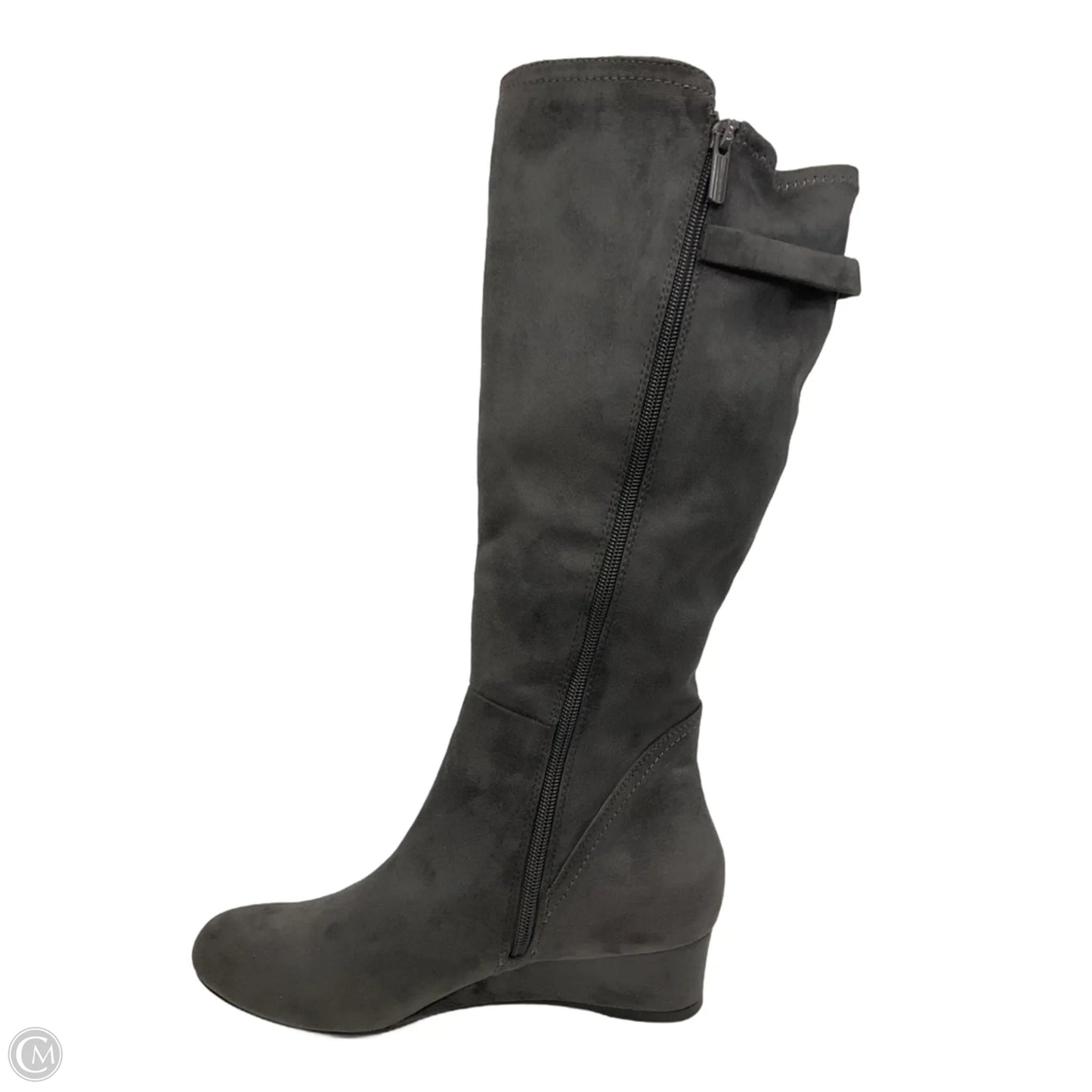 Boots Knee Flats By Impo In Grey, Size: 8