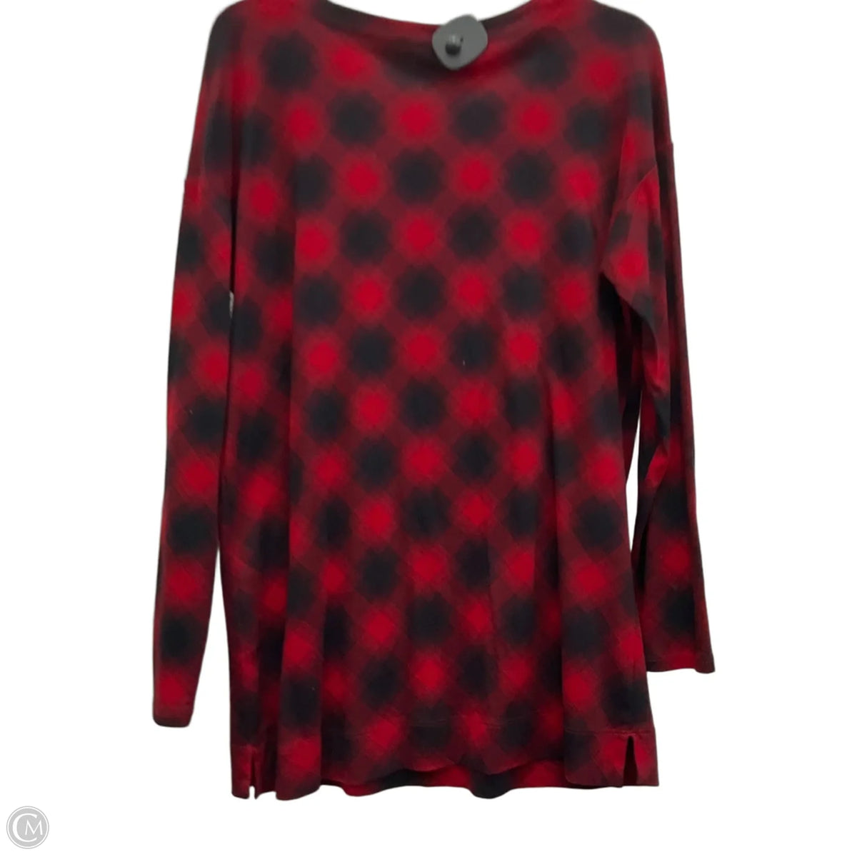 Top Long Sleeve By J. Jill In Plaid Pattern, Size: M