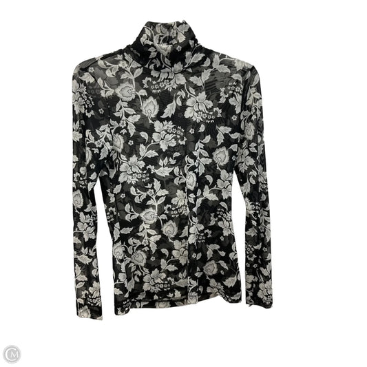 Top Long Sleeve By White House Black Market In Black & White, Size: Xs