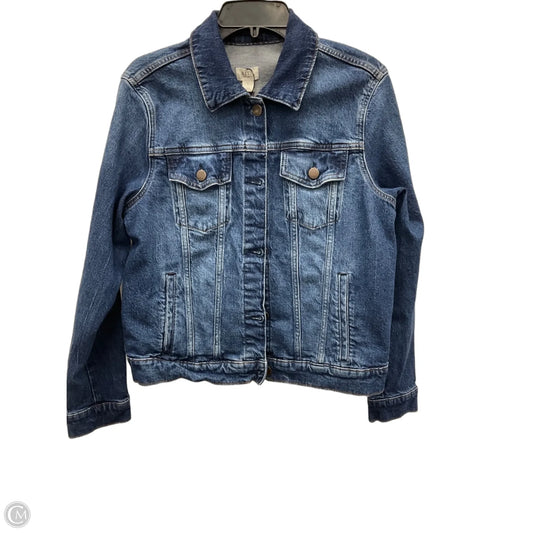 Jacket Denim By Ana In Blue Denim, Size: L