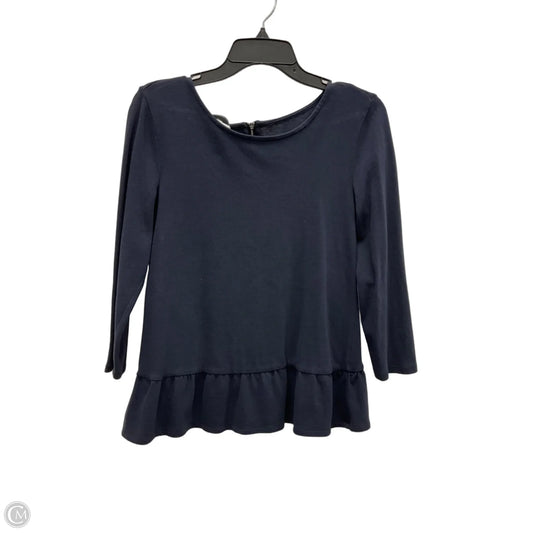 Top Long Sleeve By Talbots In Blue, Size: Xs