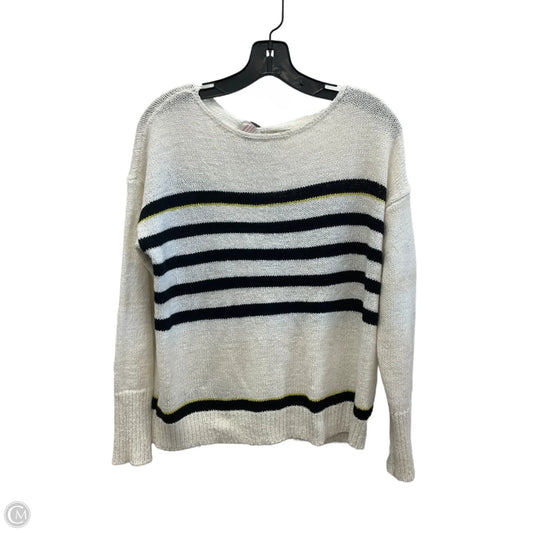 Sweater By Loft In Blue & White, Size: M