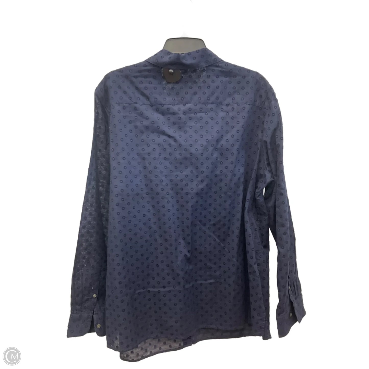 Blouse 3/4 Sleeve By Talbots In Blue, Size: 2x