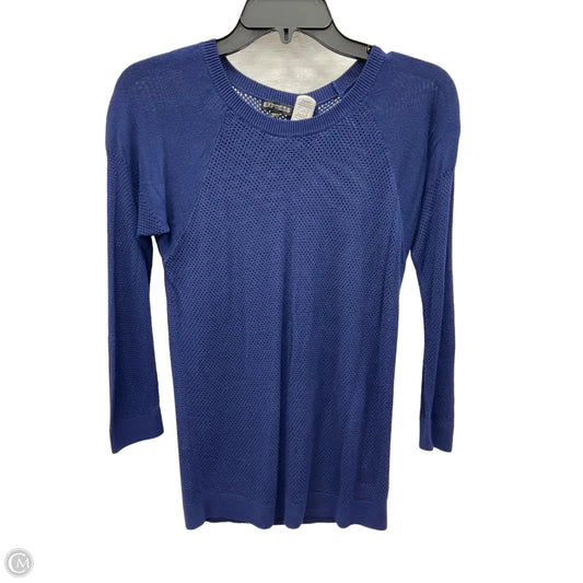 Top Long Sleeve By Express In Blue, Size: M