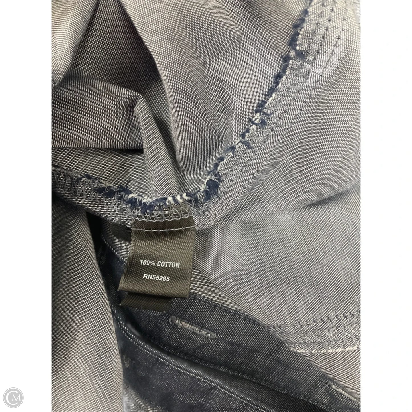 Blouse Long Sleeve By Express Design Studio In Blue, Size: S