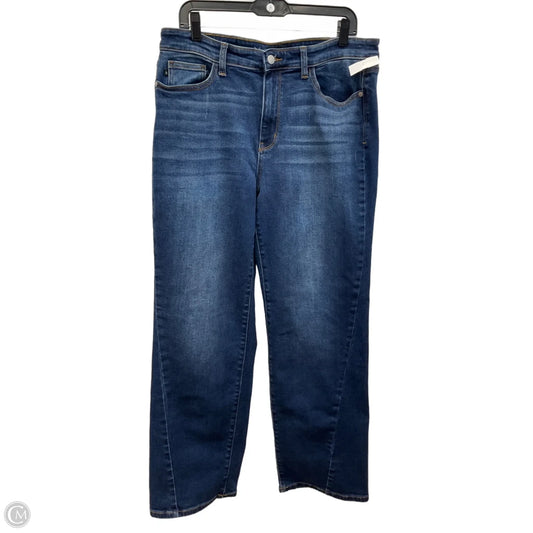 Jeans Straight By Judy Blue In Blue Denim, Size: 14