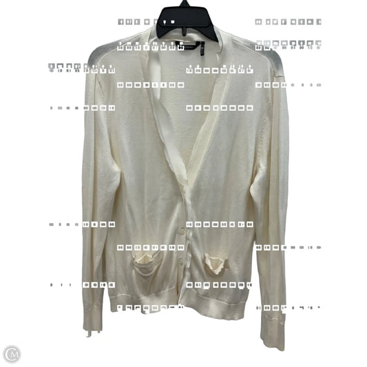 Cardigan By Daisy Fuentes In Cream, Size: Xl