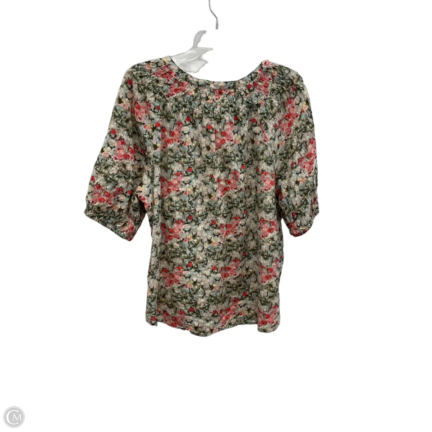 Top Short Sleeve By Loft In Green, Size: Xl