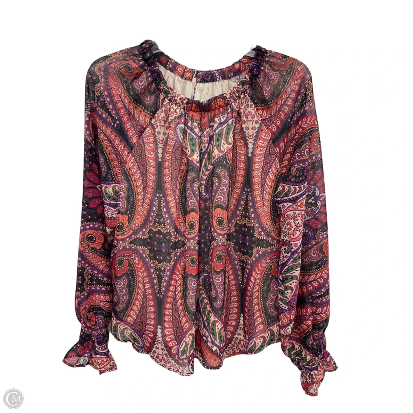 Top Long Sleeve By Loft In Purple, Size: M