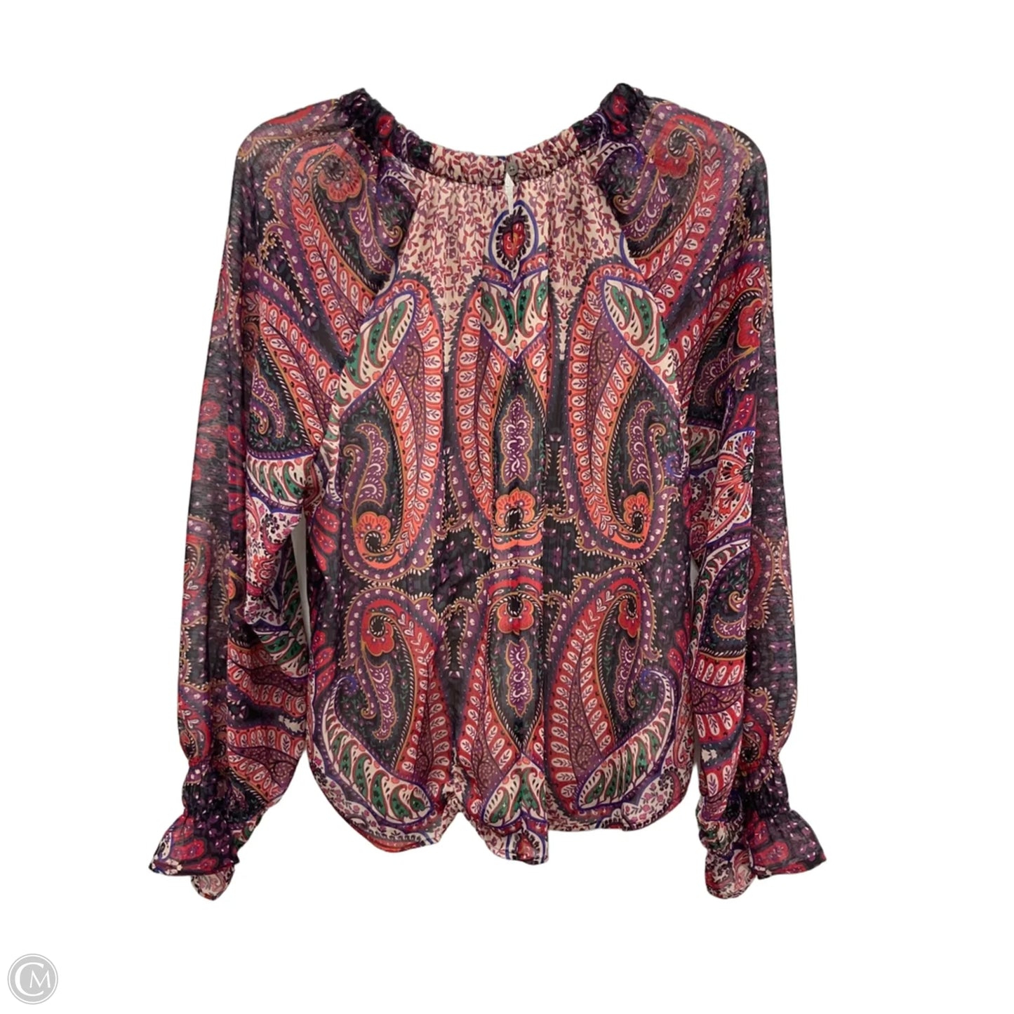 Top Long Sleeve By Loft In Purple, Size: M