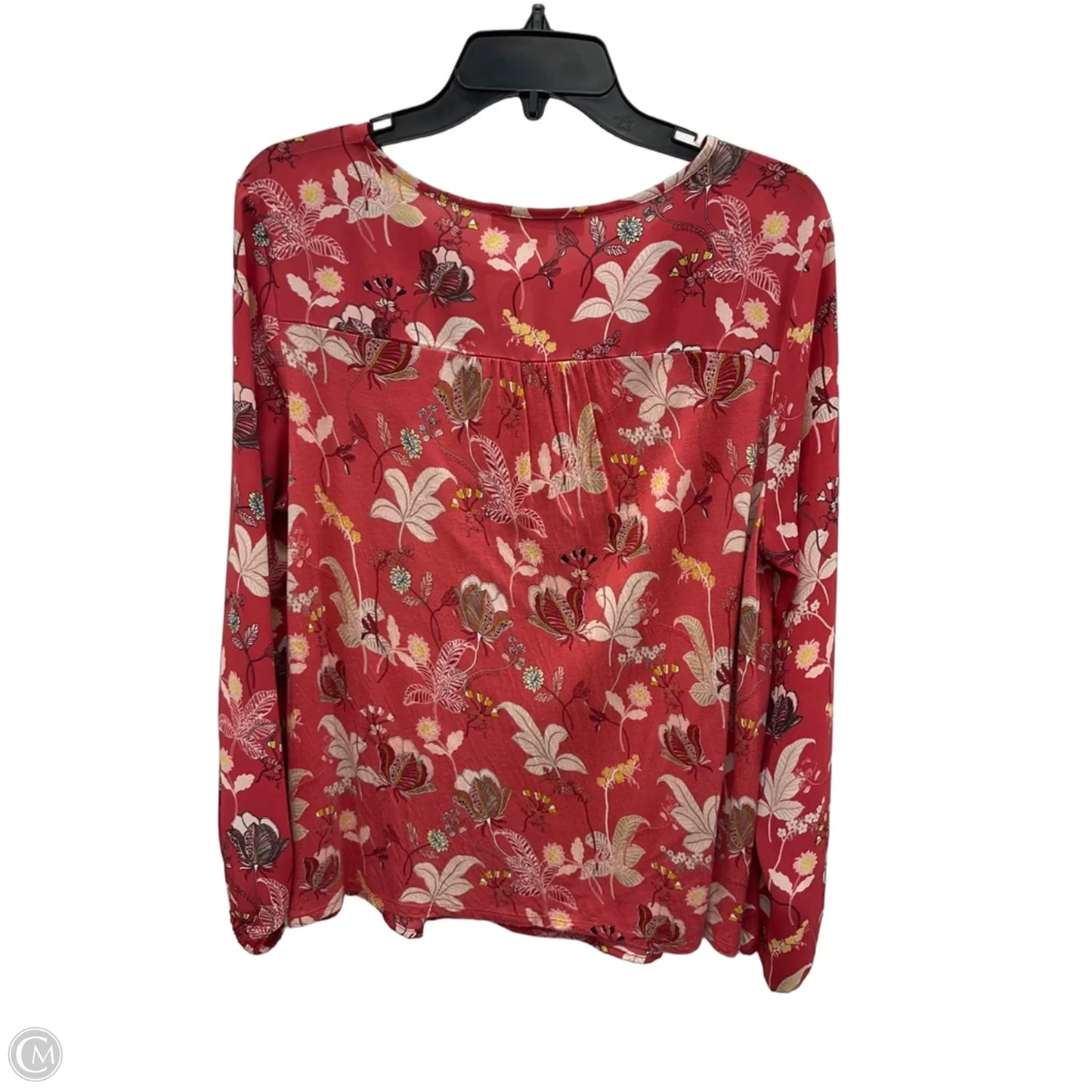 Top Long Sleeve By Loft In Coral, Size: M