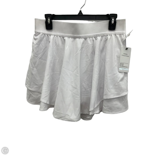Athletic Skort By 90 Degrees By Reflex In White, Size: Xl