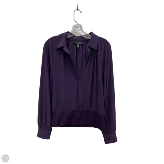 Top Long Sleeve By White House Black Market In Purple, Size: M