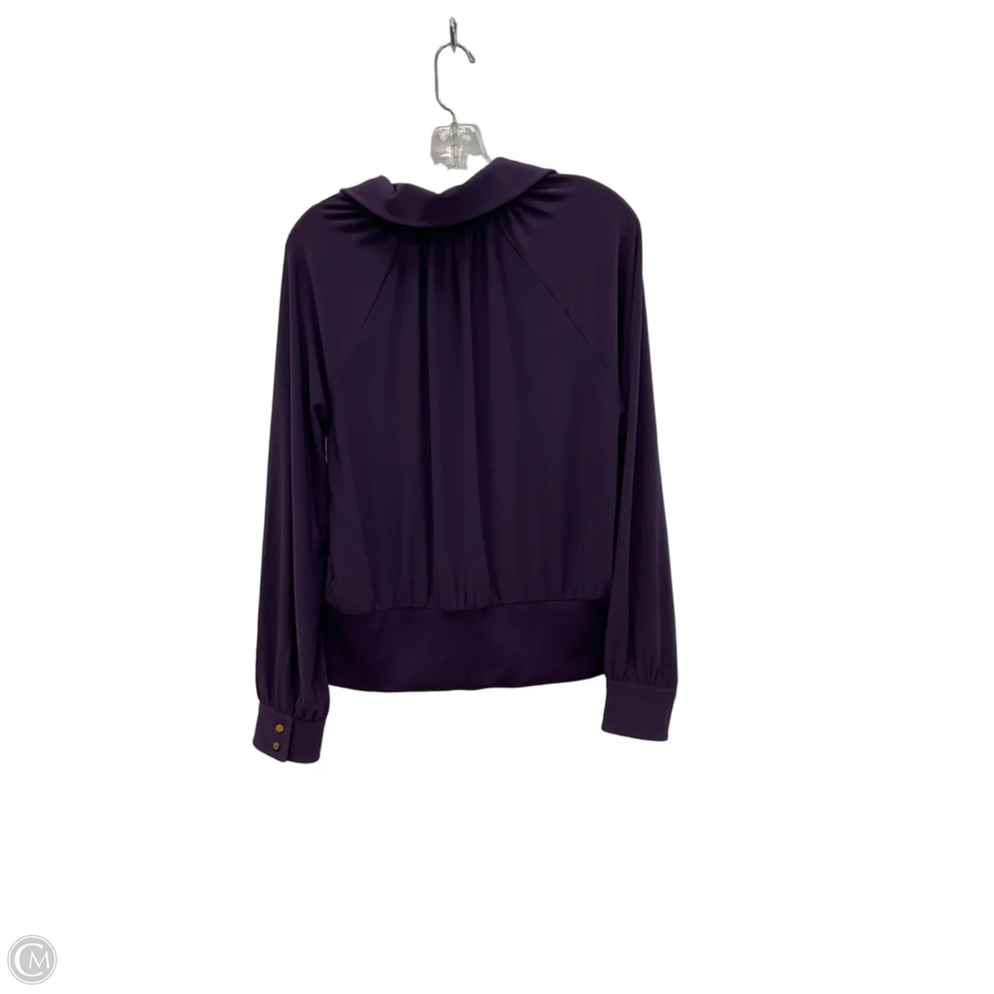 Top Long Sleeve By White House Black Market In Purple, Size: M