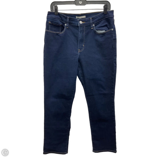 Jeans Straight By Levis In Blue, Size: 12