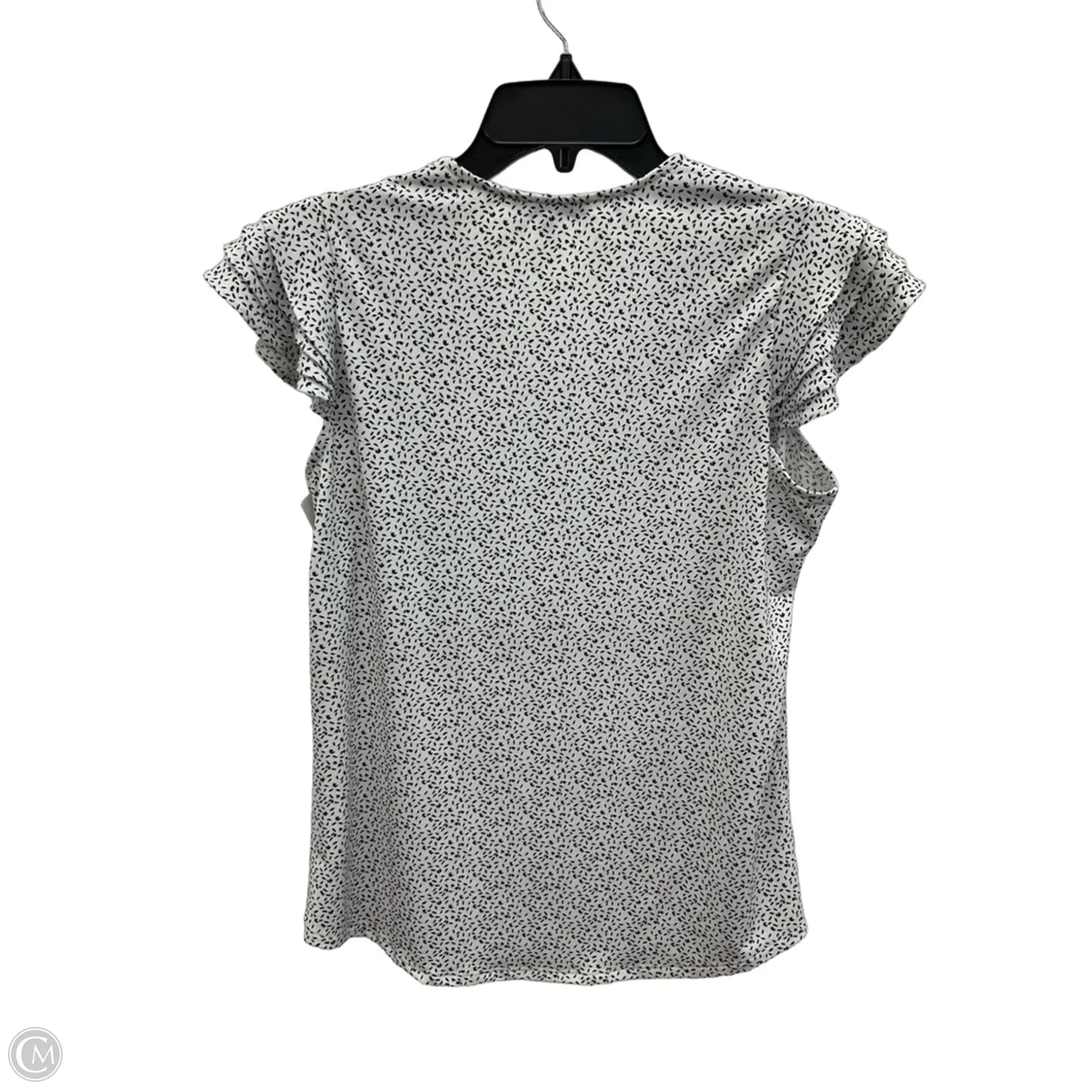 Top Short Sleeve By Adrianna Papell In White, Size: S