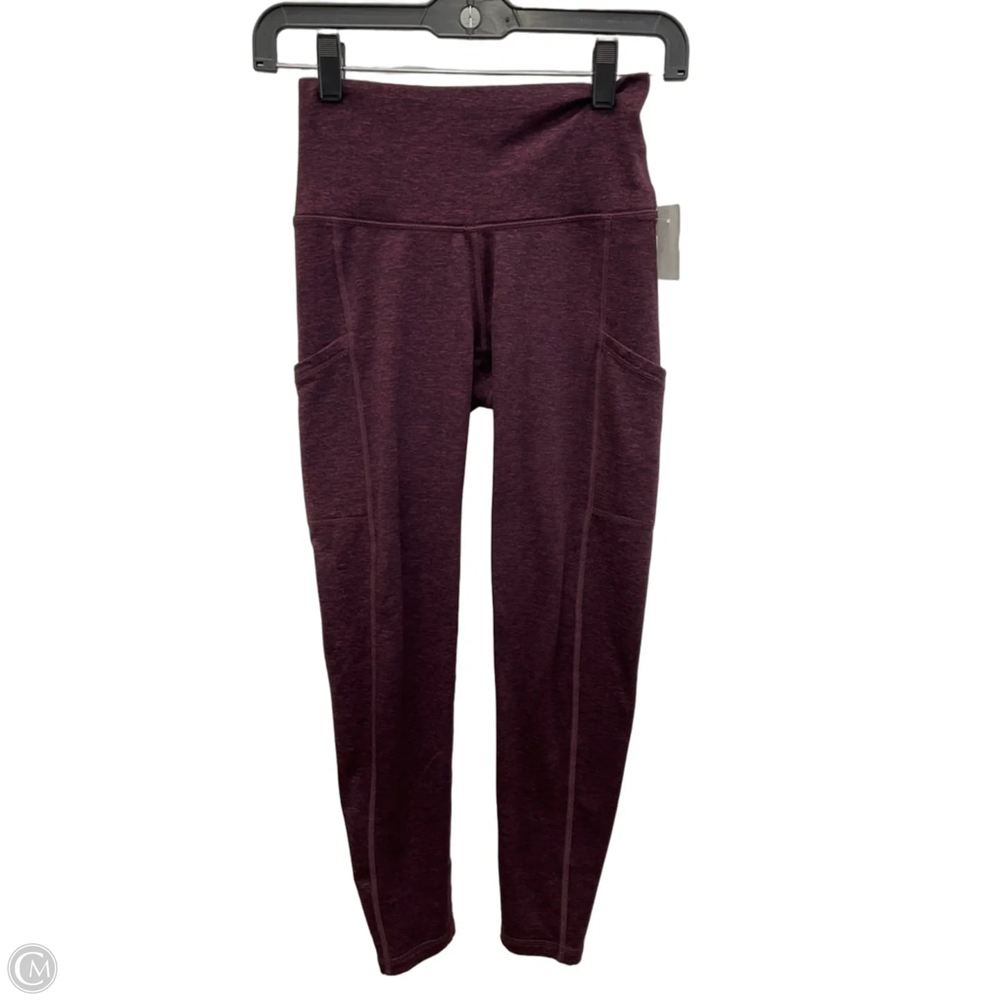 Athletic Leggings By Aerie In Maroon, Size: S