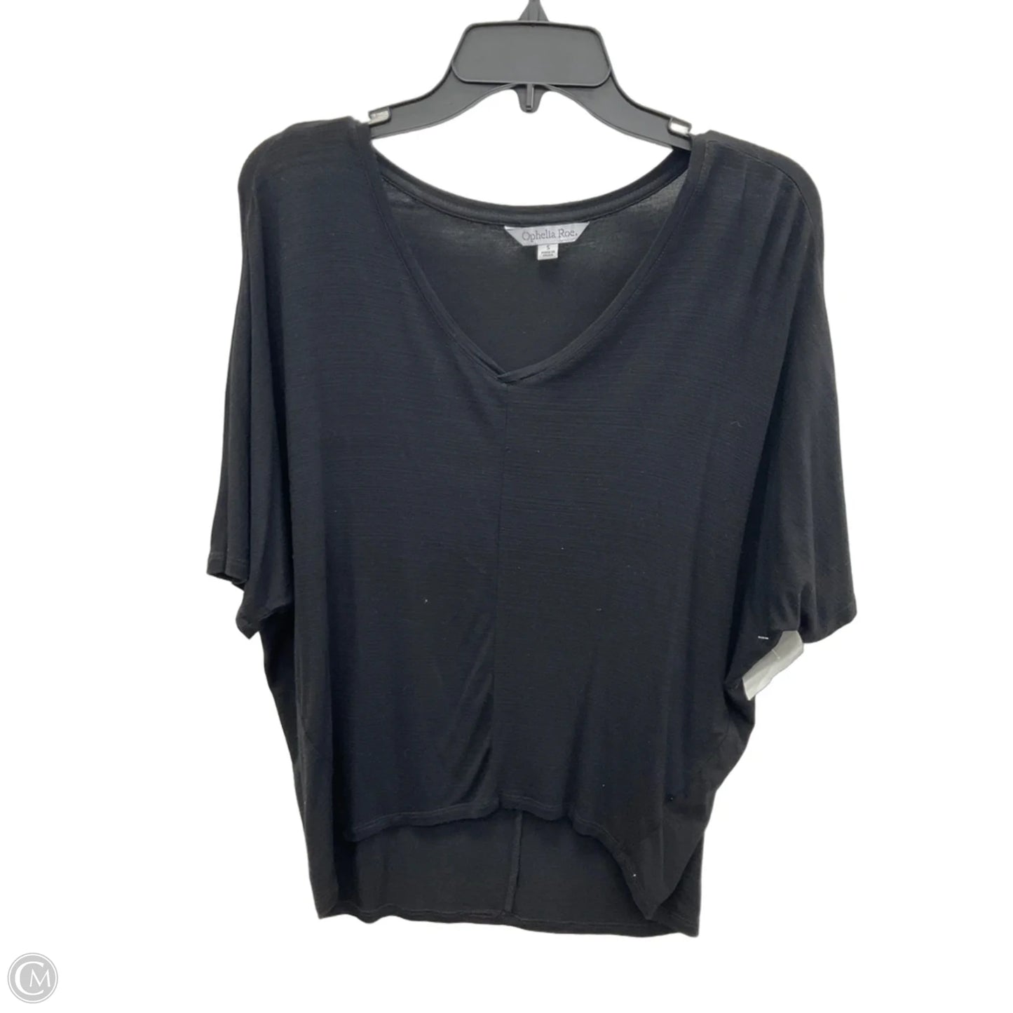 Top Short Sleeve Basic By Ophelia Roe In Black, Size: S