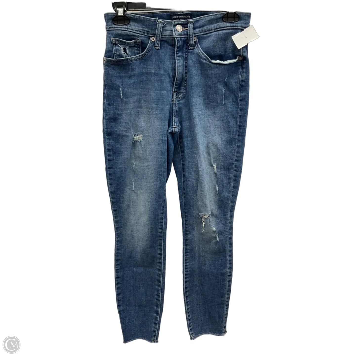 Jeans Skinny By Lucky Brand In Blue Denim, Size: 6