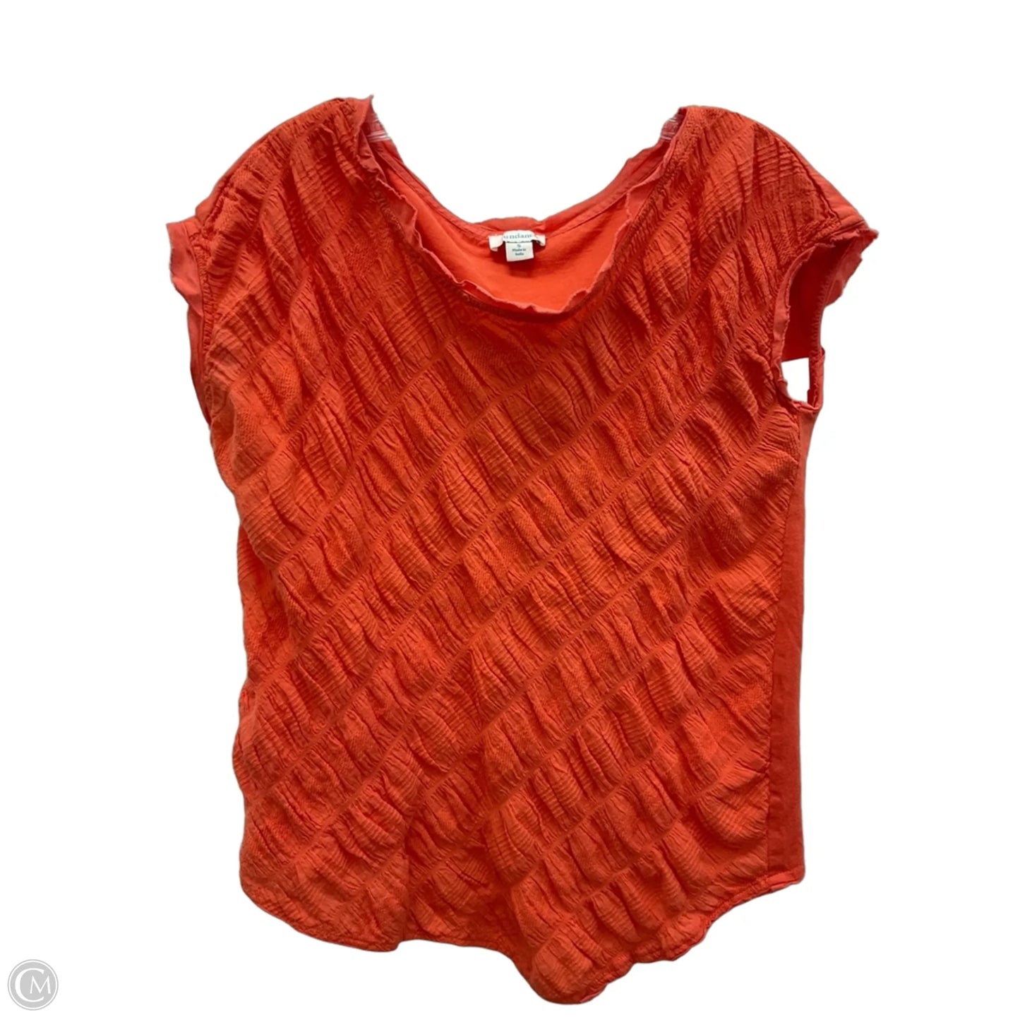 Top Short Sleeve By Sundance In Orange, Size: S