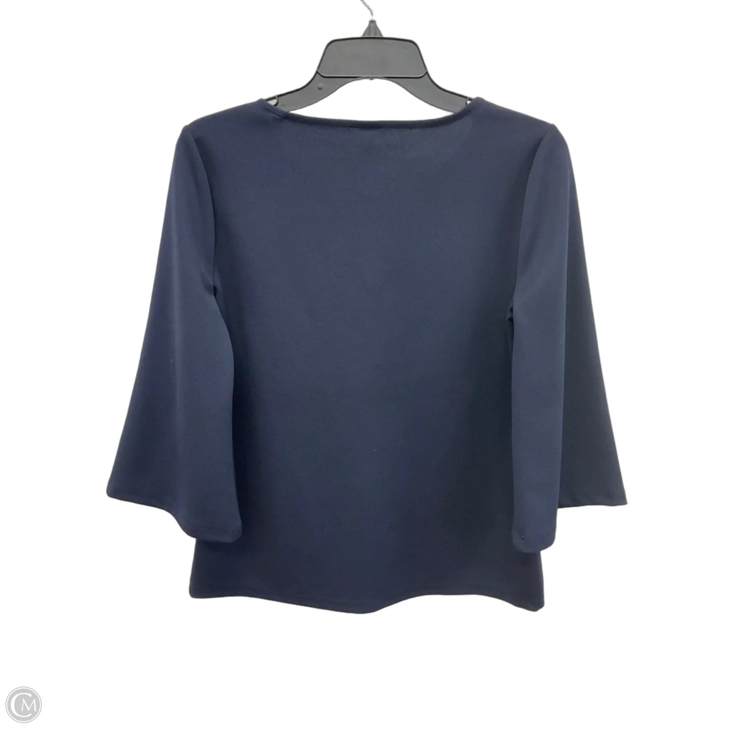 Top 3/4 Sleeve By Ann Taylor In Navy, Size: S