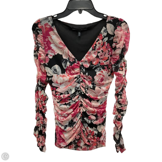 Top Long Sleeve By White House Black Market In Pink, Size: Xs
