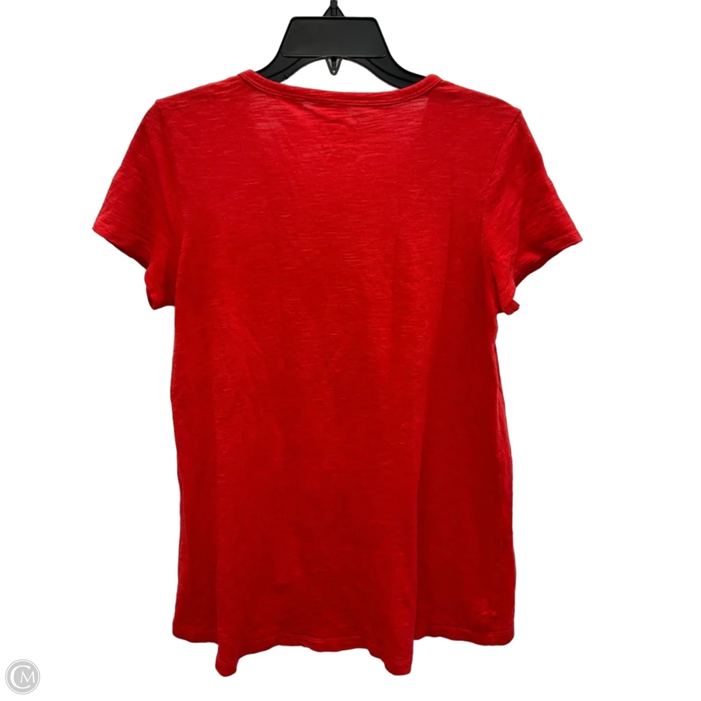 Top Short Sleeve Basic By Chicos In Red, Size: S