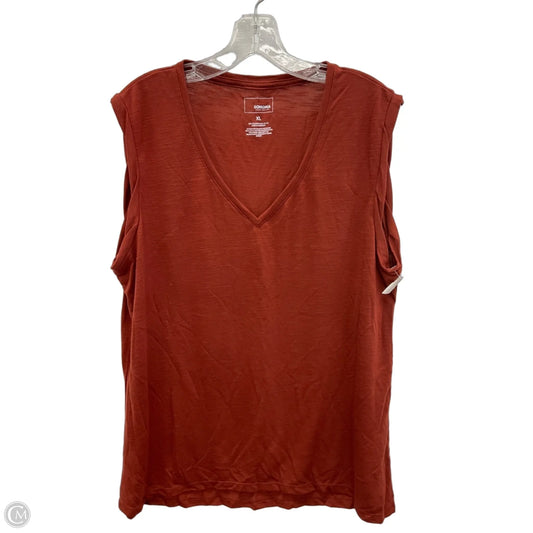 Top Sleeveless By Sonoma In Red, Size: Xl