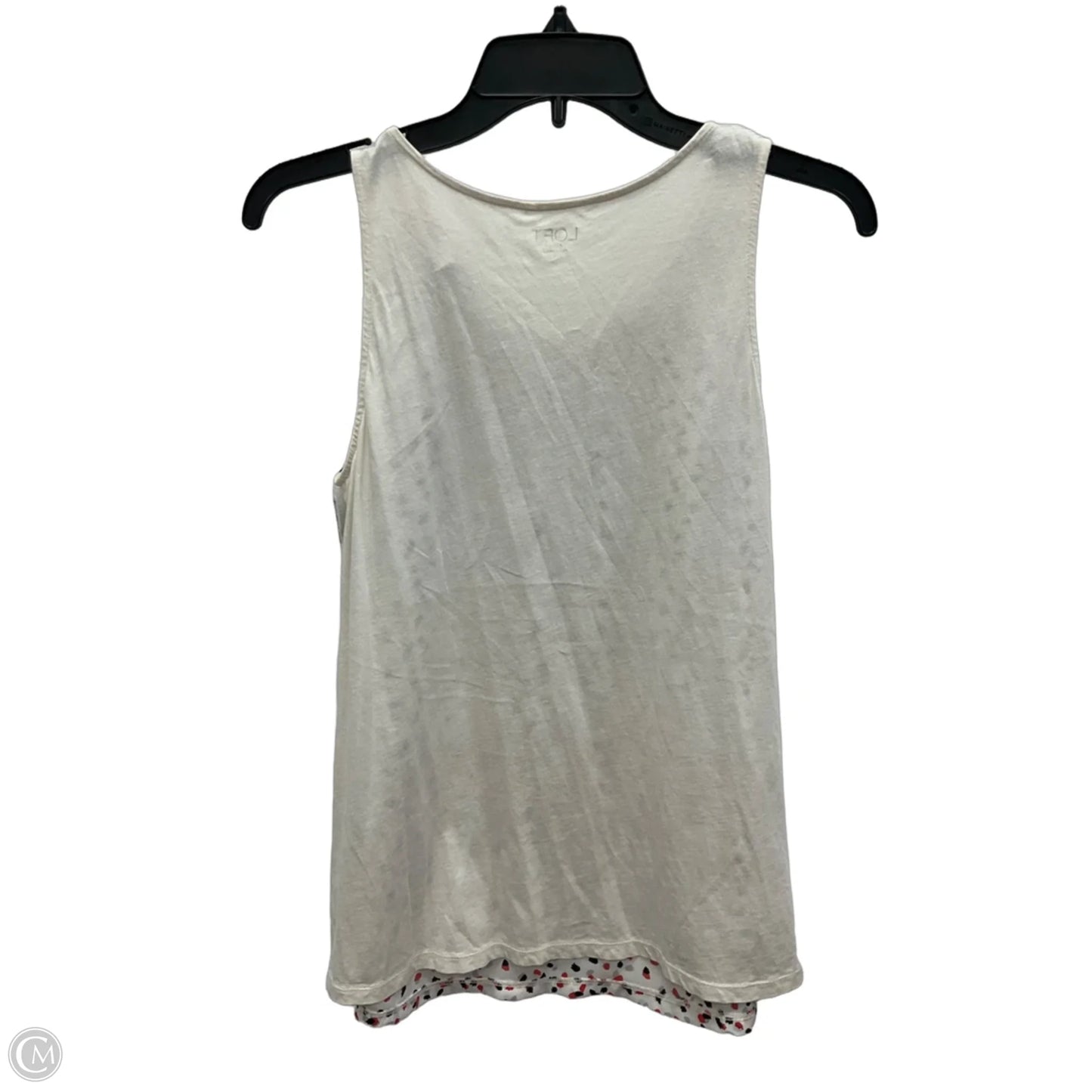 Top Sleeveless By Loft In White, Size: S