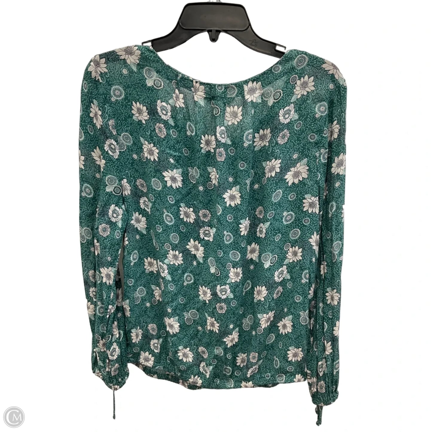 Top Long Sleeve By Lucky Brand In Green, Size: M