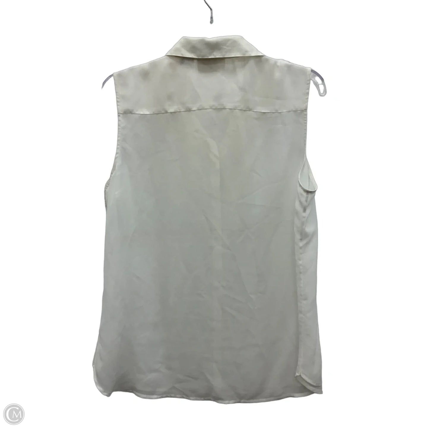 Top Sleeveless By Chicos In Cream, Size: L
