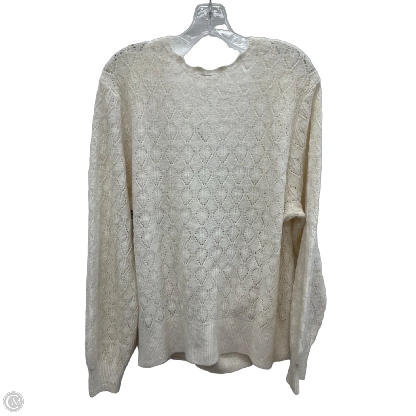 Top Long Sleeve By Old Navy In Cream, Size: Xl