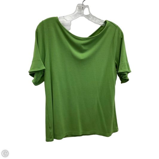 Top Short Sleeve Basic By Ann Taylor In Green, Size: M