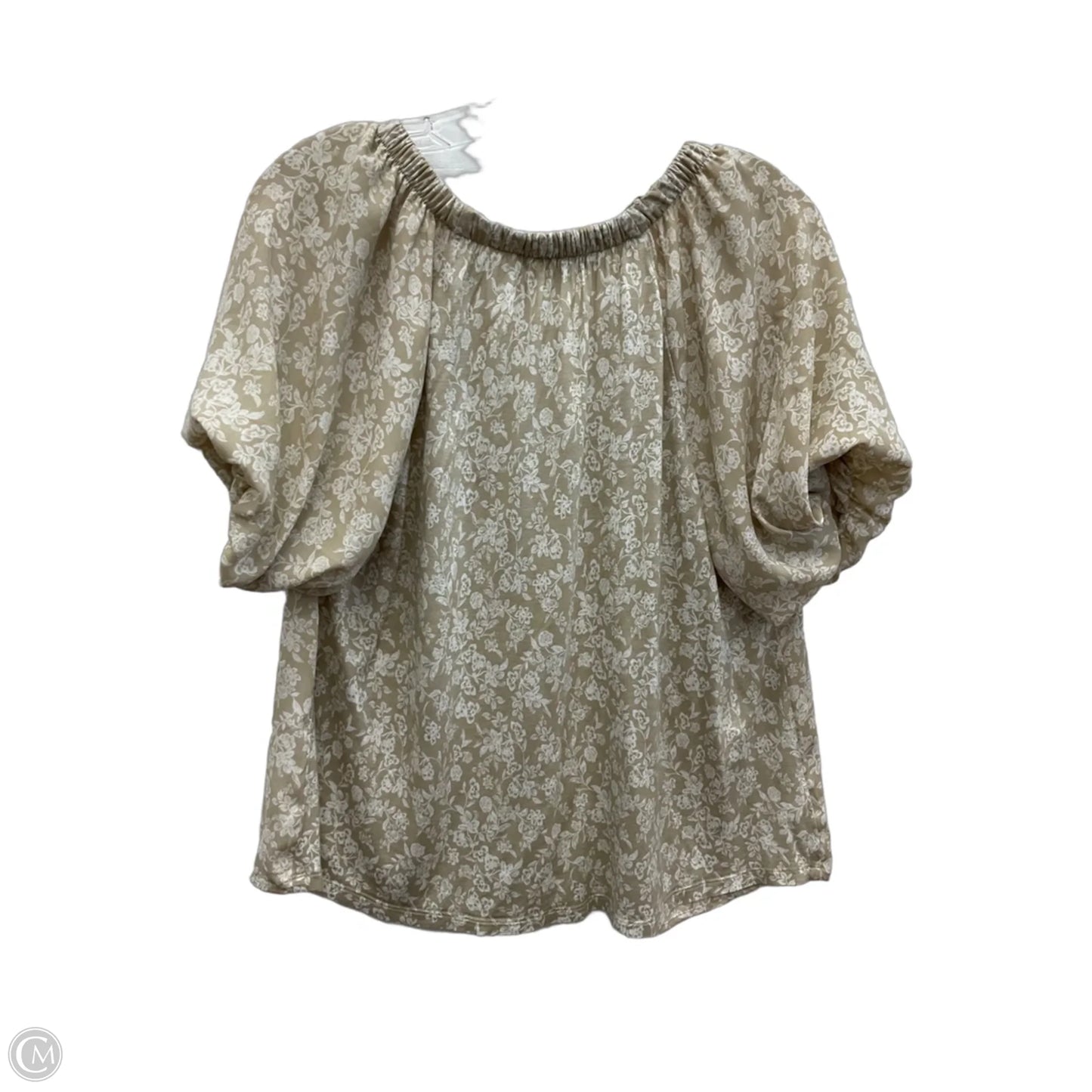 Top Short Sleeve By Loft In Brown, Size: M