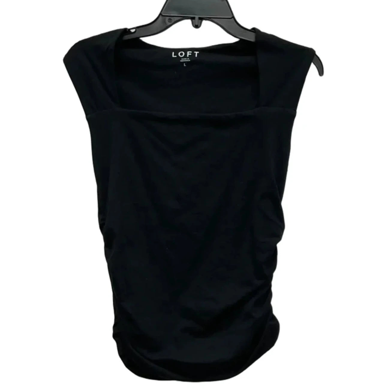 Top Sleeveless Basic By Loft In Black, Size: L