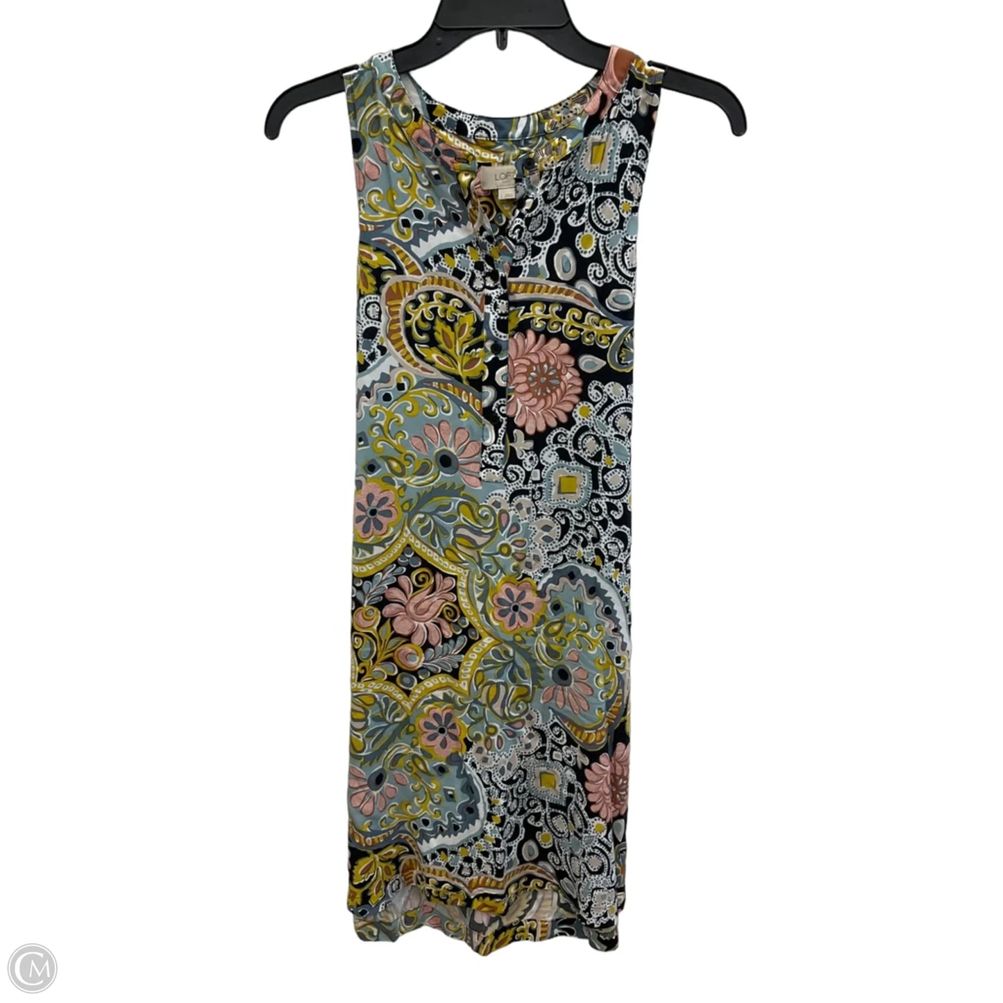 Dress Casual Short By Loft In Black & Gold, Size: S