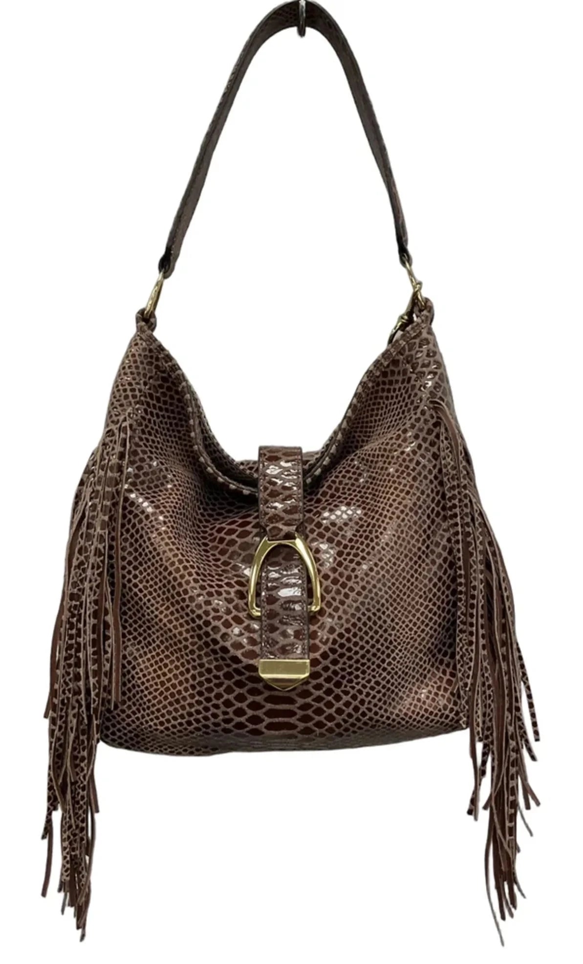 Handbag Leather By Gilli, Size: Large