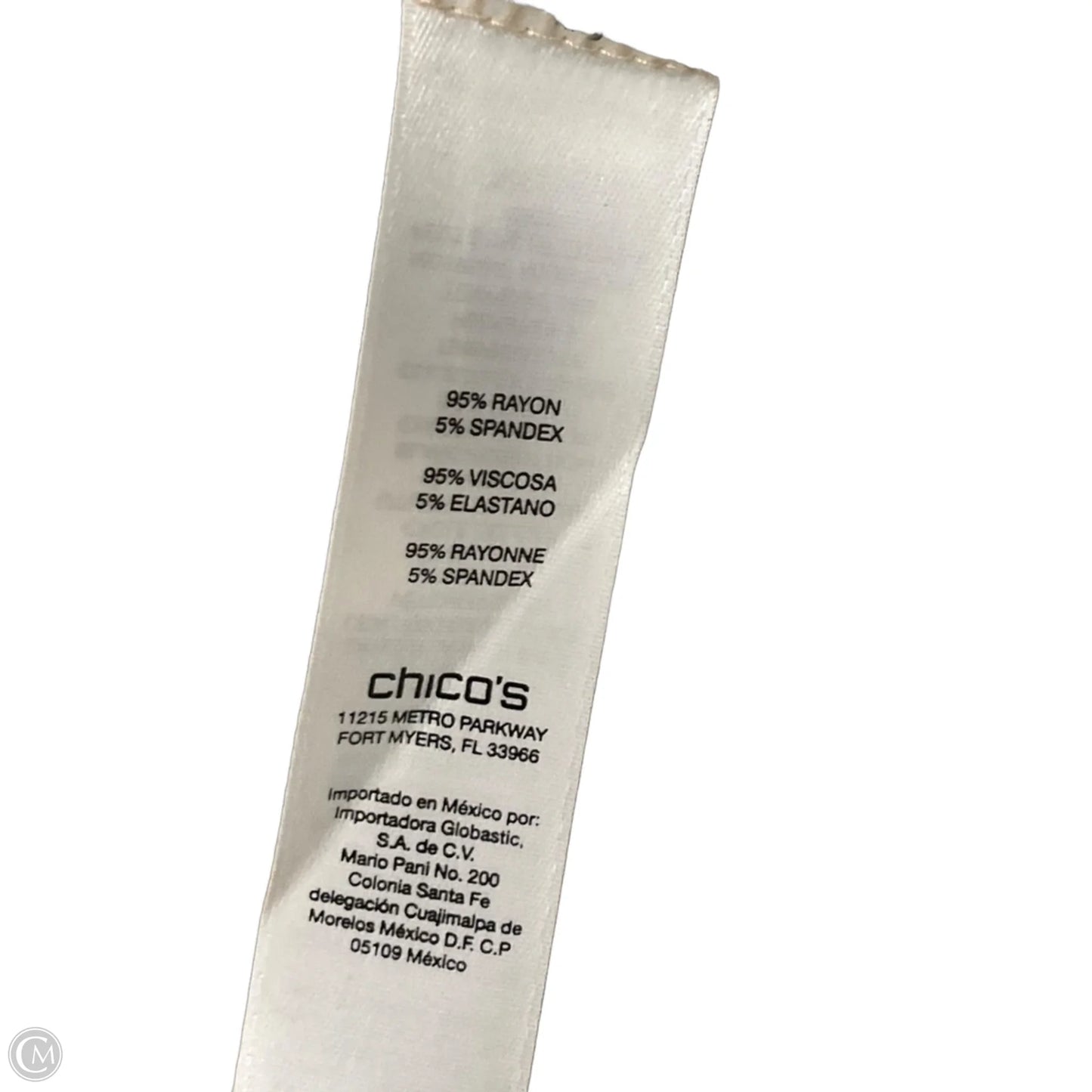 Top 3/4 Sleeve By Chicos In Tan, Size: L
