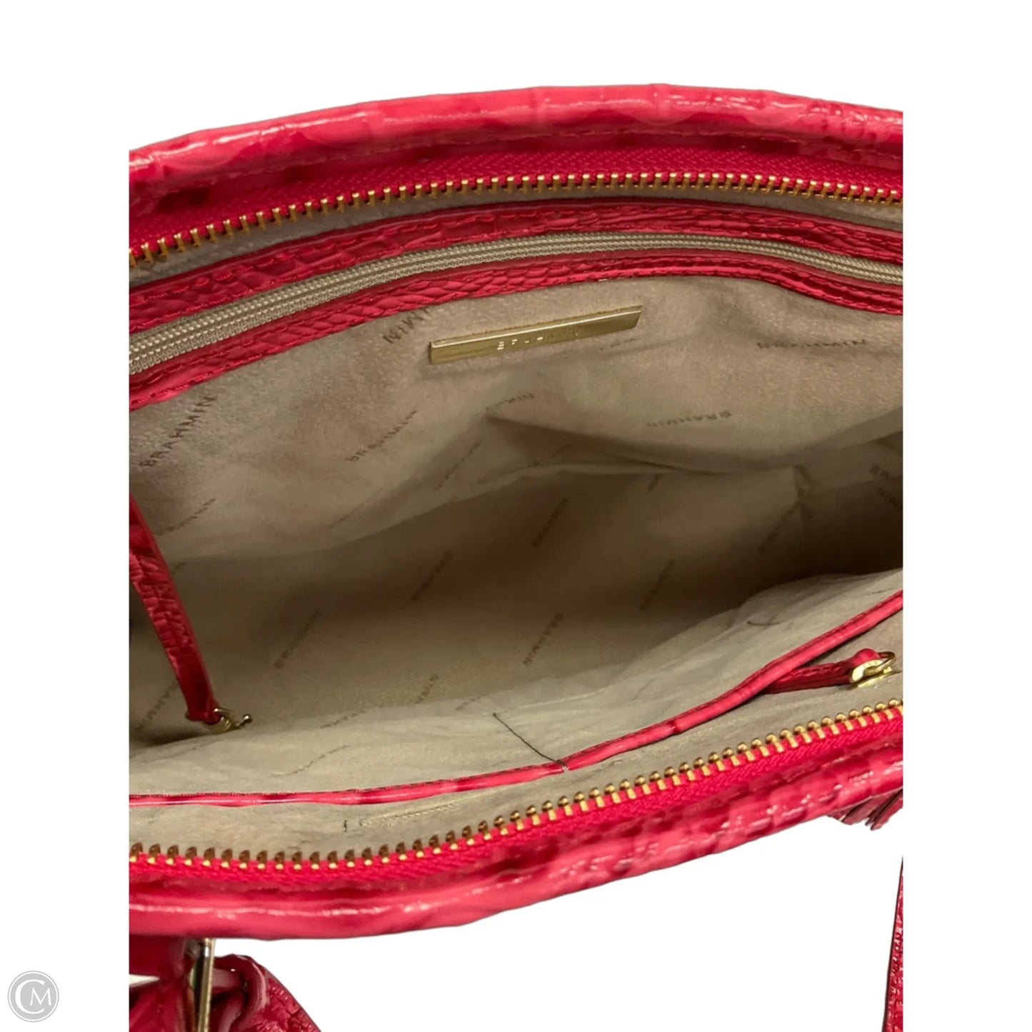 Handbag Designer By Brahmin, Size: Large