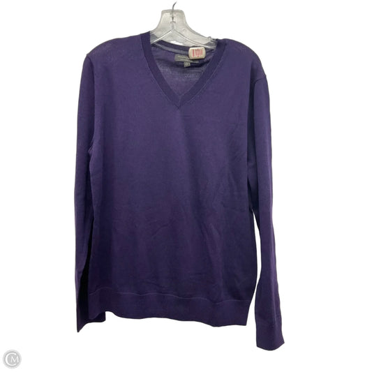 Top Long Sleeve By Banana Republic In Purple, Size: M
