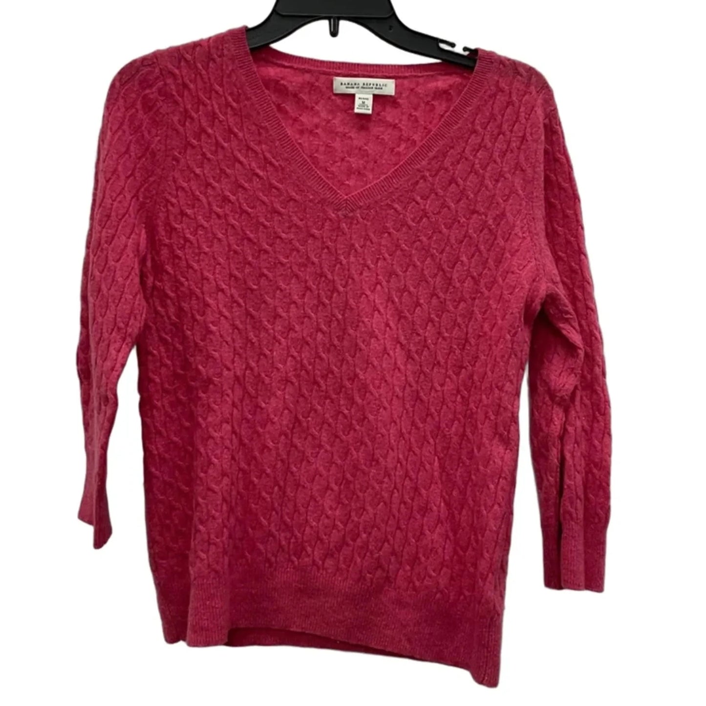 Top Long Sleeve By Banana Republic In Pink, Size: Mp