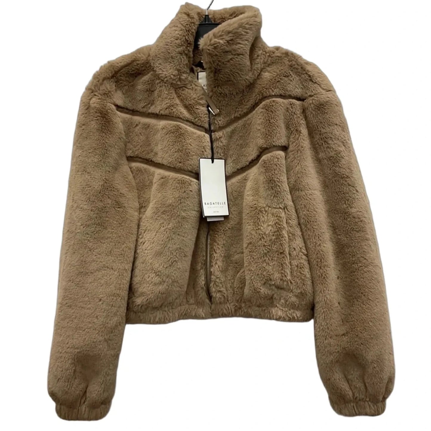Jacket Faux Fur & Sherpa By Bagatelle In Brown, Size: M