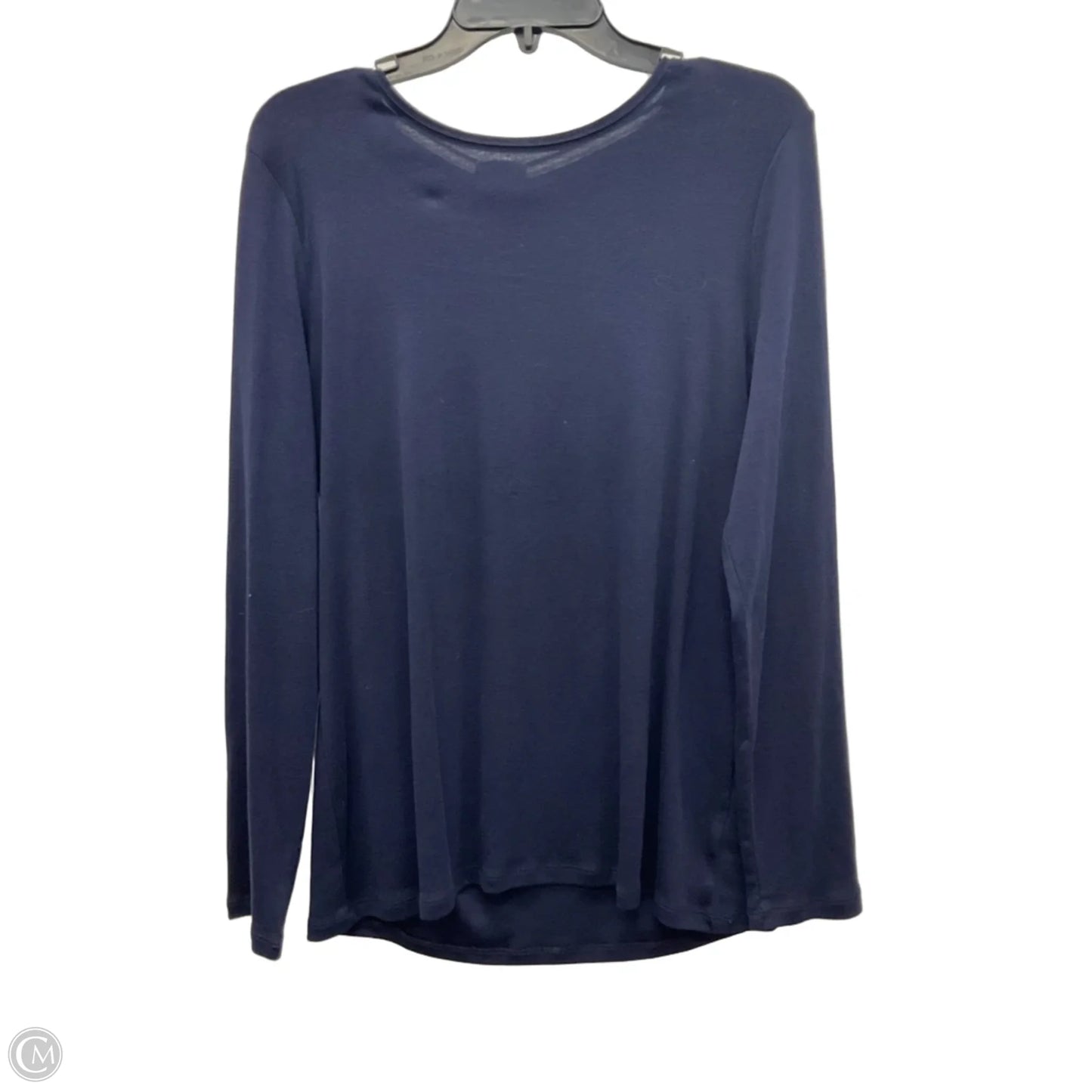 Top Long Sleeve Basic By Talbots In Navy, Size: L