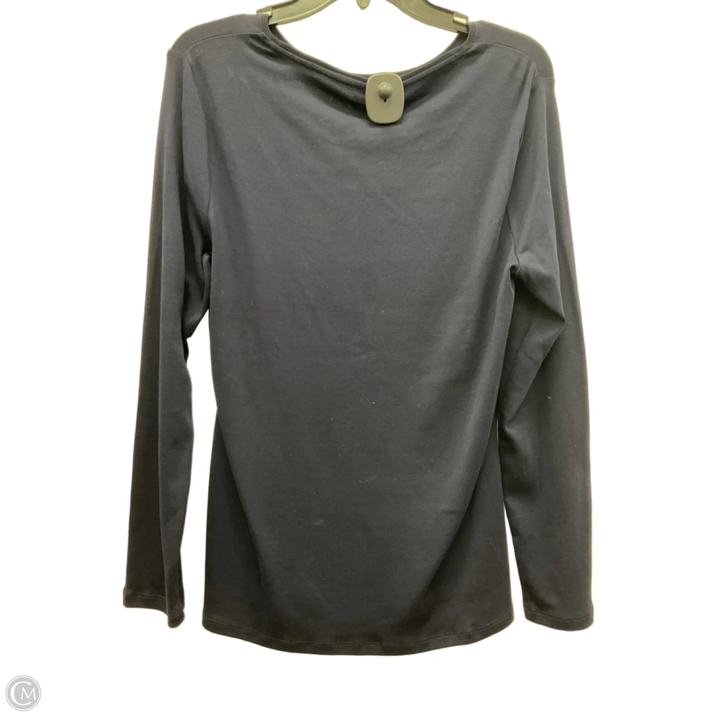 Top Long Sleeve Basic By Talbots In Navy, Size: L