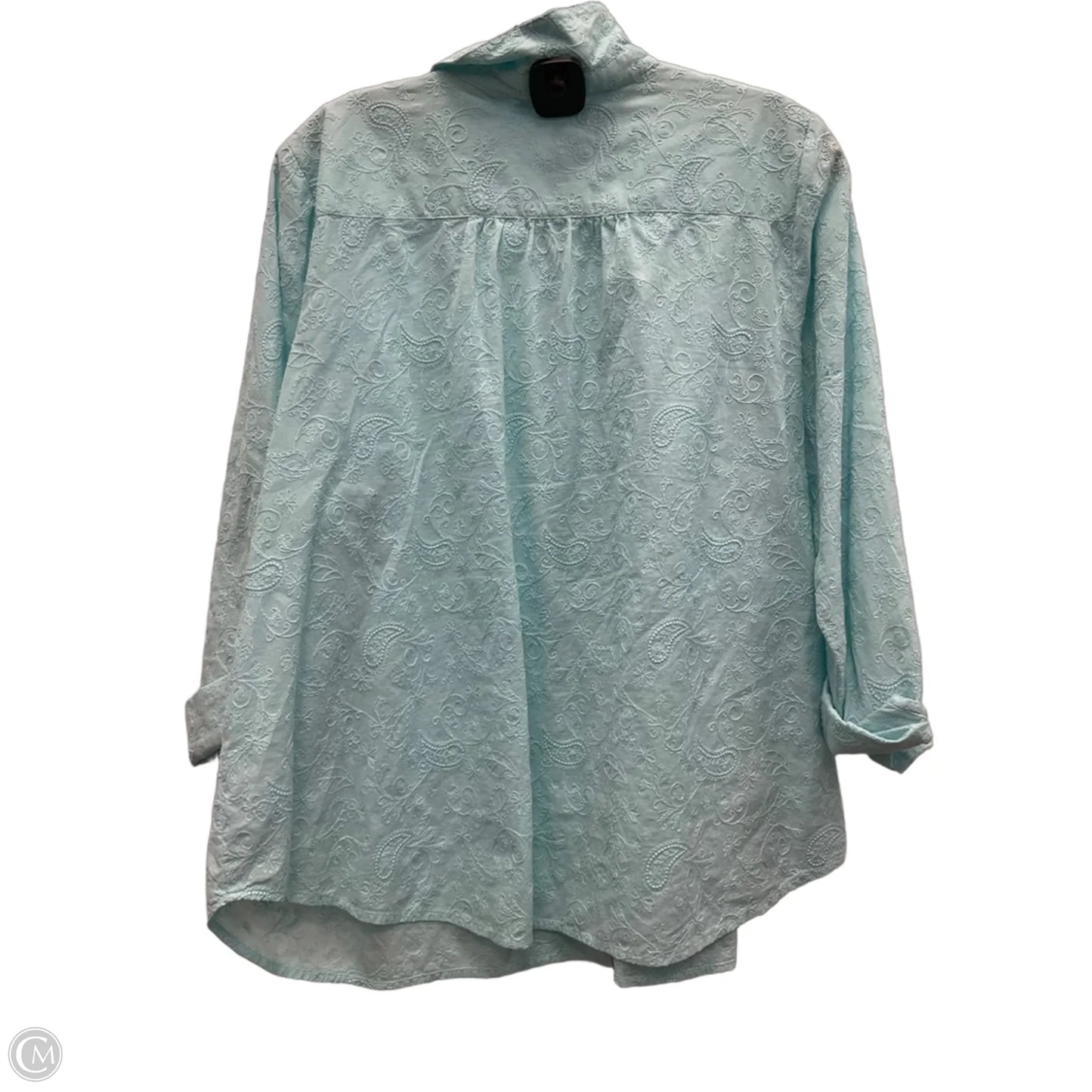 Blouse Long Sleeve By J. Jill In Blue, Size: Lp