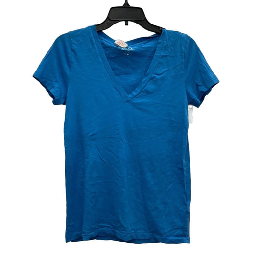Top Short Sleeve Basic By J. Crew In Blue, Size: M