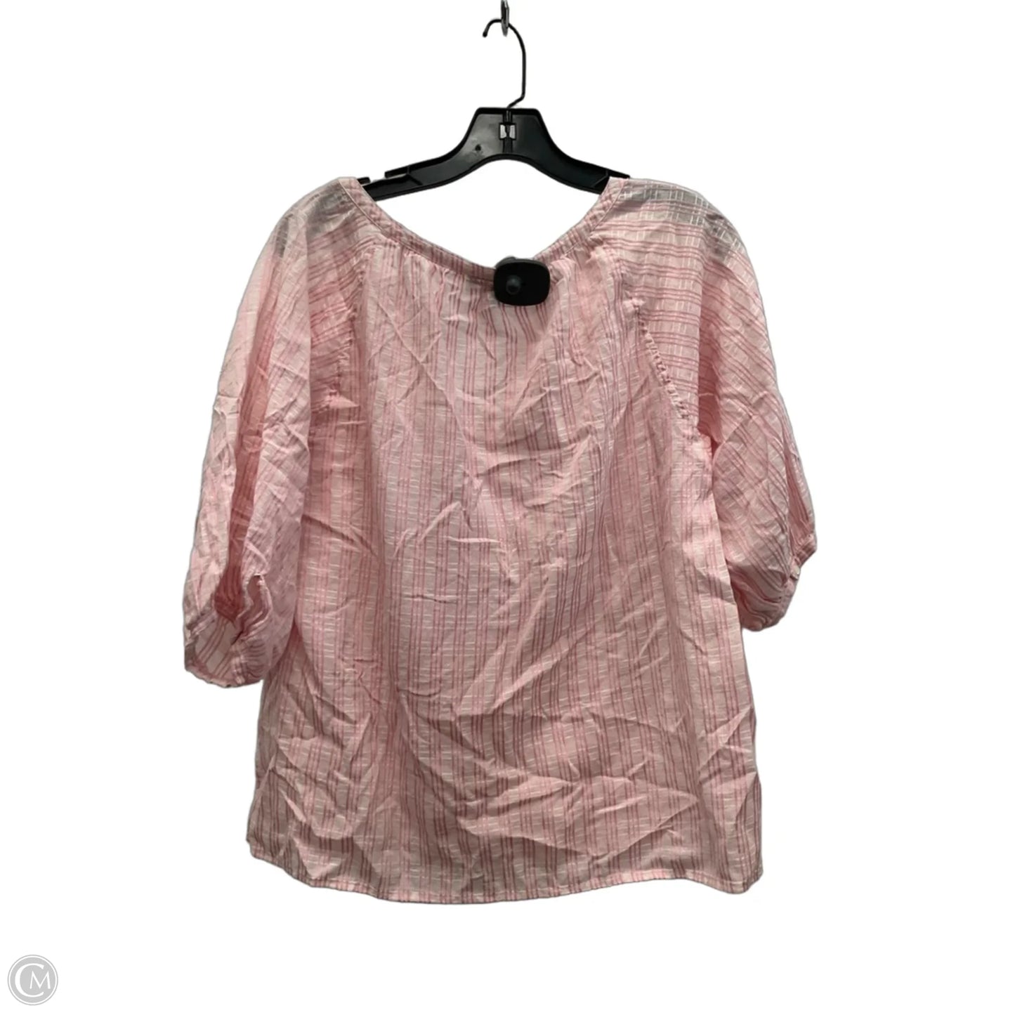 Top 3/4 Sleeve By Talbots In Pink, Size: M