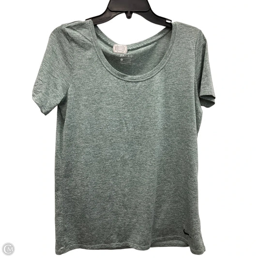 Athletic Top Short Sleeve By Nike Apparel In Green, Size: M