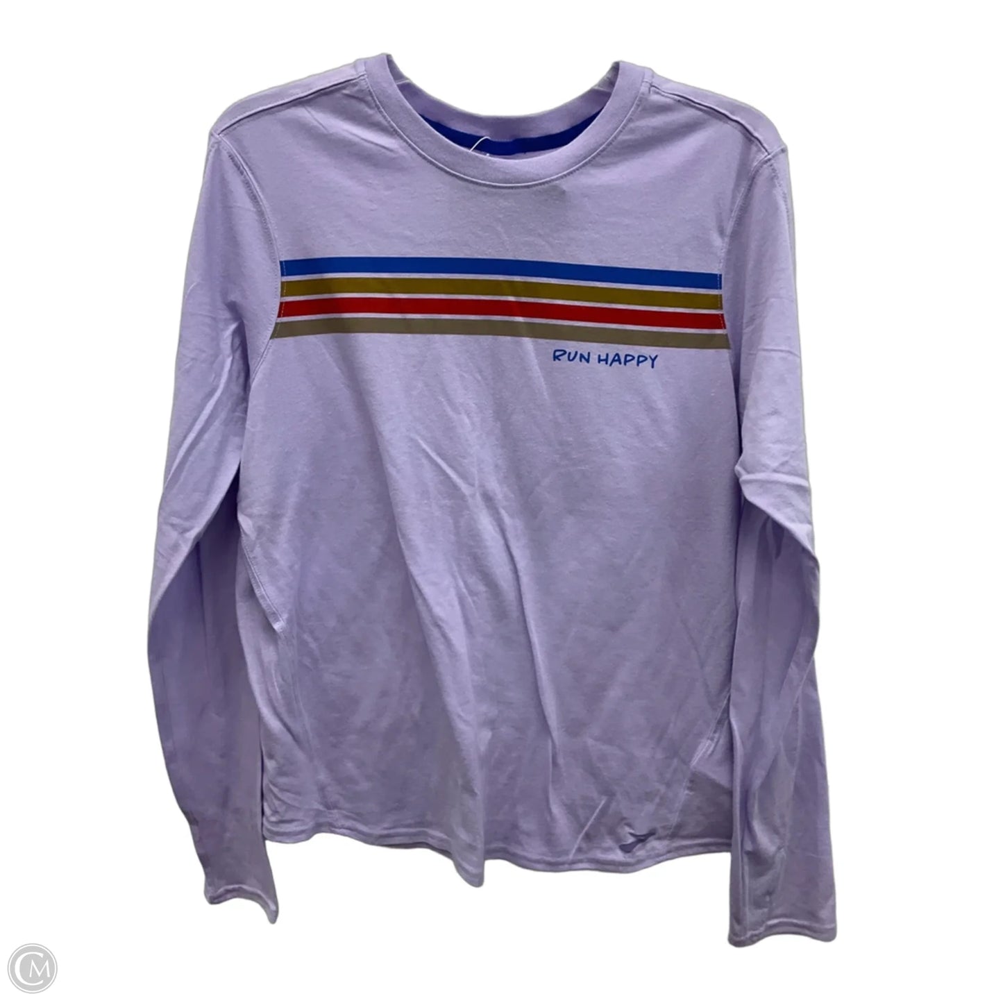Athletic Top Long Sleeve Crewneck By Brooks In Purple, Size: L