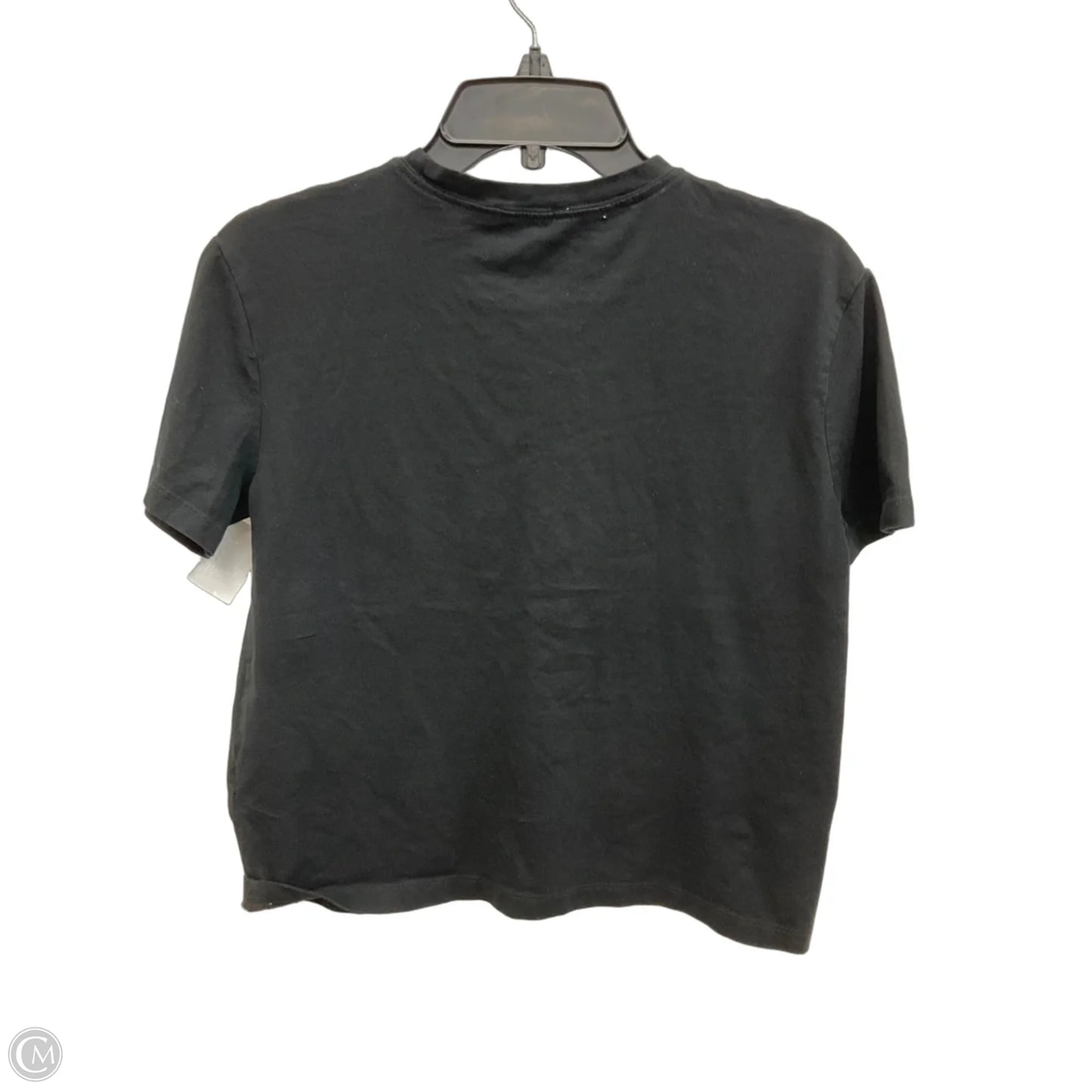 Top Short Sleeve Basic By Zara In Black, Size: M